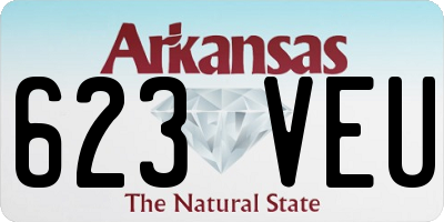 AR license plate 623VEU