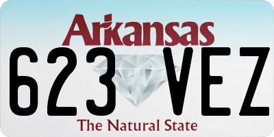 AR license plate 623VEZ