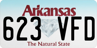 AR license plate 623VFD