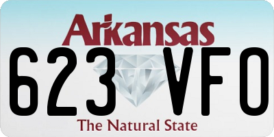 AR license plate 623VFO