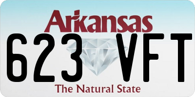 AR license plate 623VFT