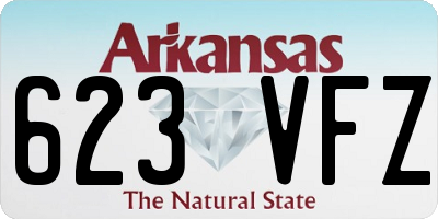 AR license plate 623VFZ