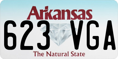 AR license plate 623VGA