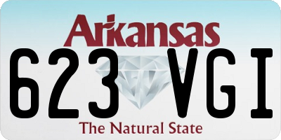 AR license plate 623VGI