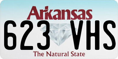 AR license plate 623VHS