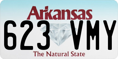 AR license plate 623VMY