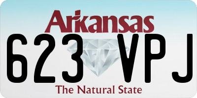 AR license plate 623VPJ