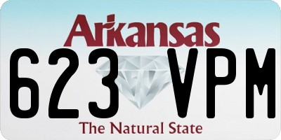 AR license plate 623VPM