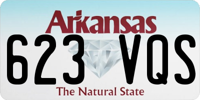 AR license plate 623VQS