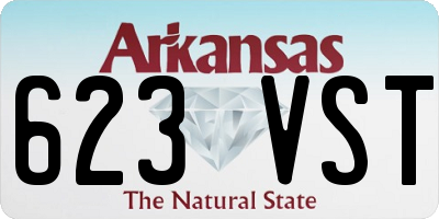 AR license plate 623VST