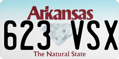 AR license plate 623VSX