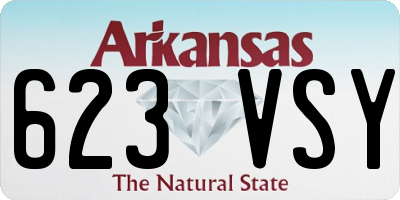 AR license plate 623VSY