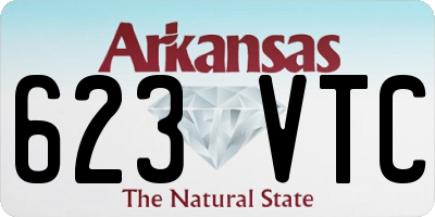 AR license plate 623VTC