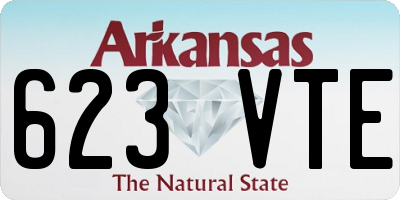 AR license plate 623VTE