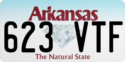 AR license plate 623VTF
