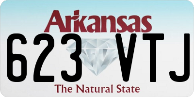 AR license plate 623VTJ