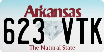 AR license plate 623VTK