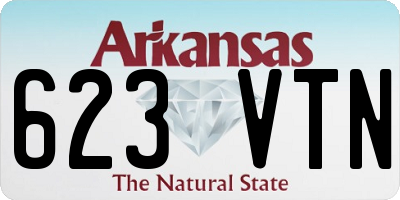 AR license plate 623VTN