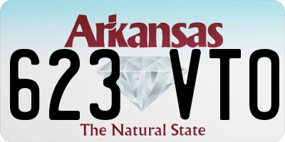 AR license plate 623VTO