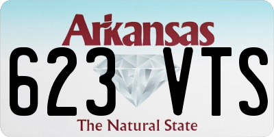 AR license plate 623VTS