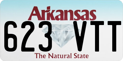 AR license plate 623VTT