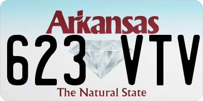 AR license plate 623VTV