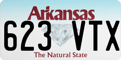 AR license plate 623VTX