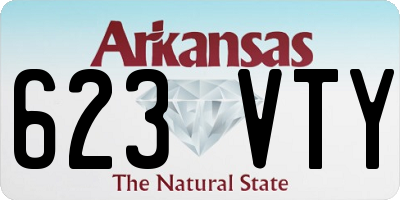 AR license plate 623VTY