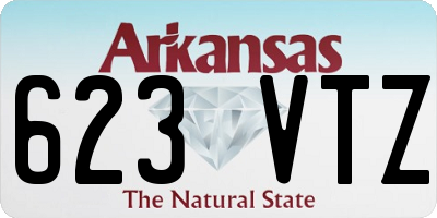 AR license plate 623VTZ