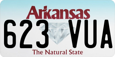 AR license plate 623VUA