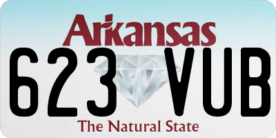 AR license plate 623VUB