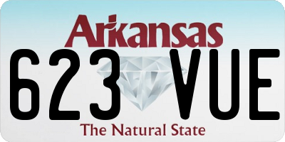 AR license plate 623VUE