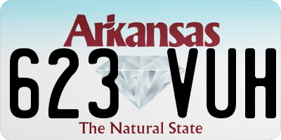 AR license plate 623VUH