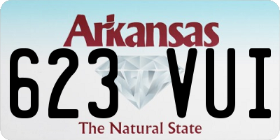 AR license plate 623VUI