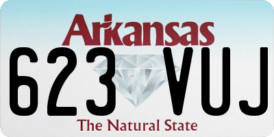 AR license plate 623VUJ