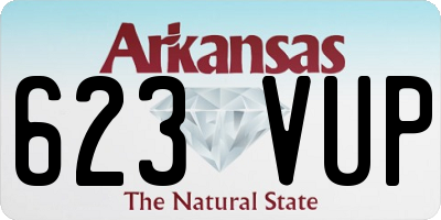 AR license plate 623VUP