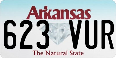 AR license plate 623VUR