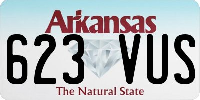 AR license plate 623VUS
