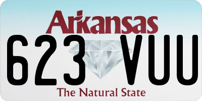 AR license plate 623VUU