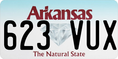 AR license plate 623VUX