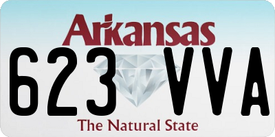 AR license plate 623VVA