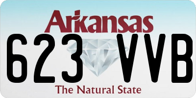 AR license plate 623VVB