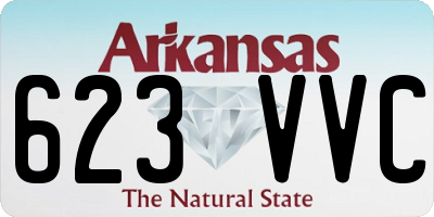 AR license plate 623VVC