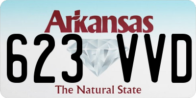 AR license plate 623VVD