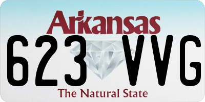 AR license plate 623VVG