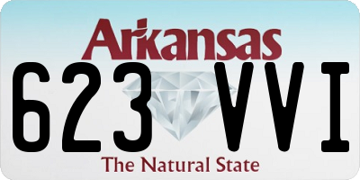 AR license plate 623VVI