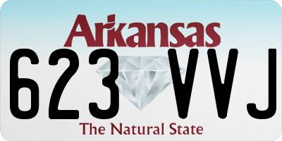 AR license plate 623VVJ