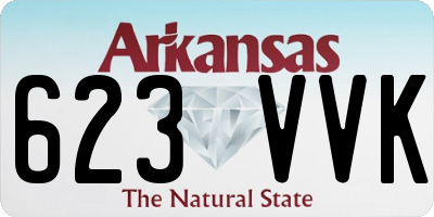 AR license plate 623VVK