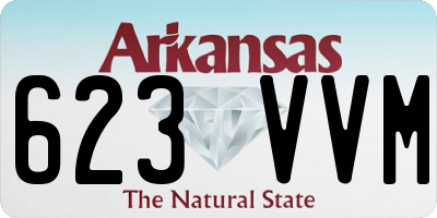 AR license plate 623VVM
