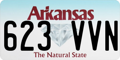 AR license plate 623VVN